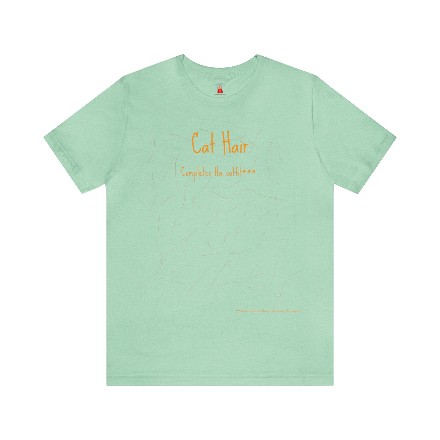Gold Cat Hair Completes The Outfit Unisex Jersey Short Sleeve Tee