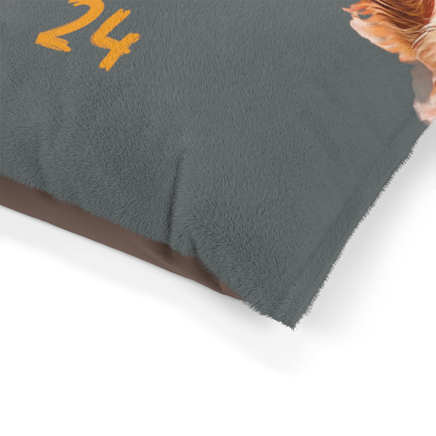 Golden Retriever Paw Fist Bumpin’ Since ‘24 Dark Grey Pet Bed