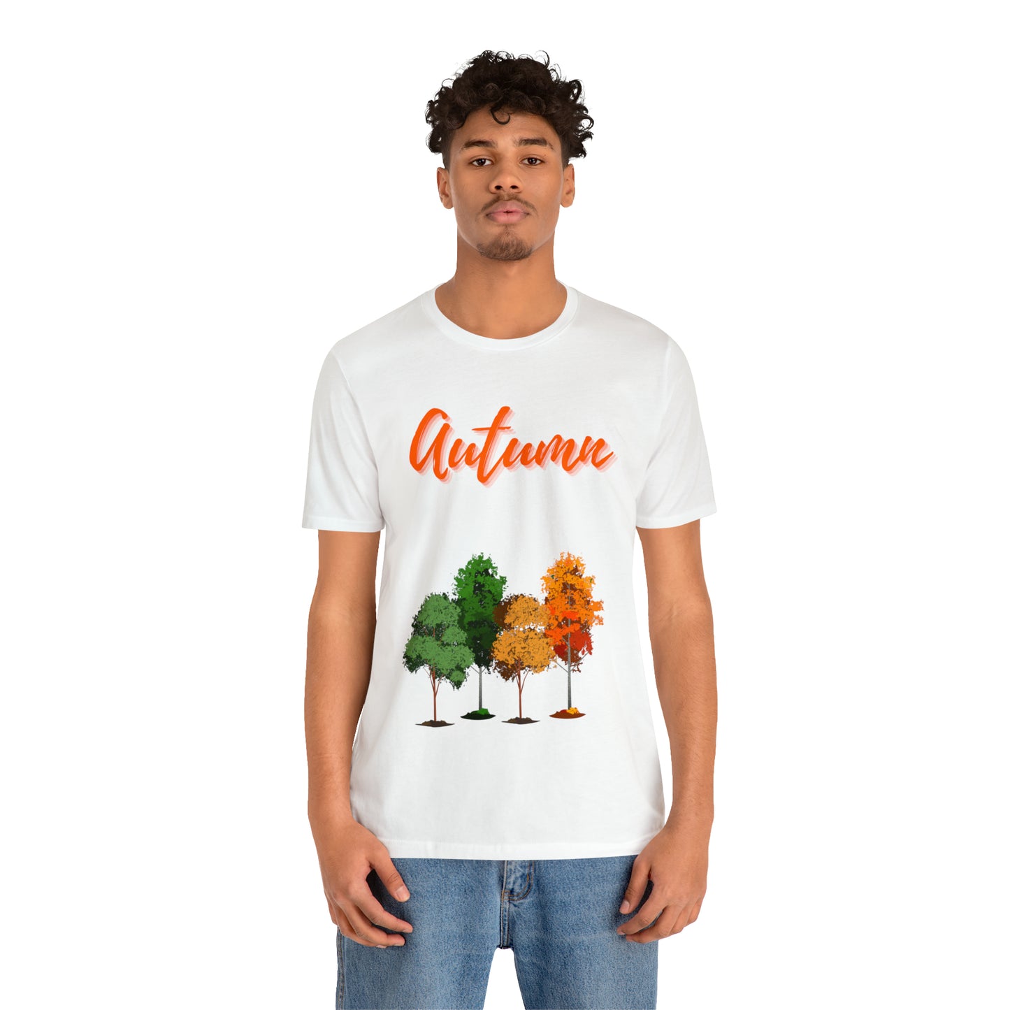 Autumn Trees Unisex Jersey Short Sleeve Tee