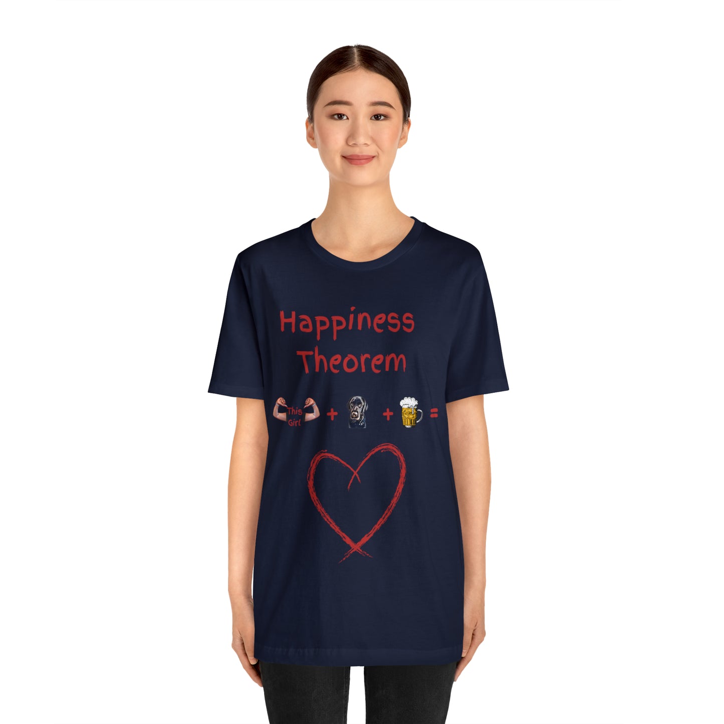This Girl + Labrador + Beer = Happiness Unisex Jersey Tee