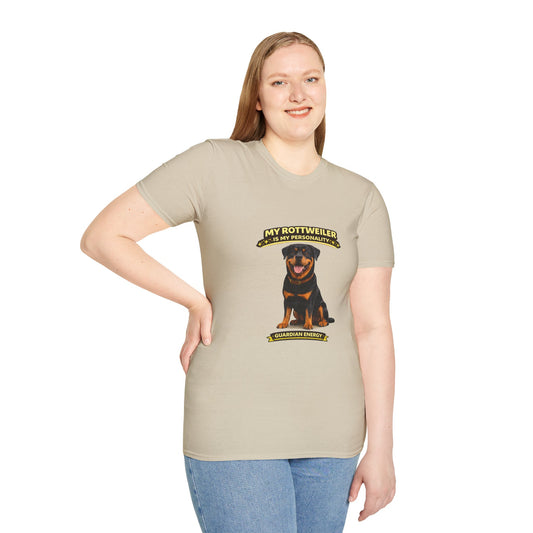 My Rottweiler Is My Personality – Guardian Energy – Personalized Dog Breed Tee