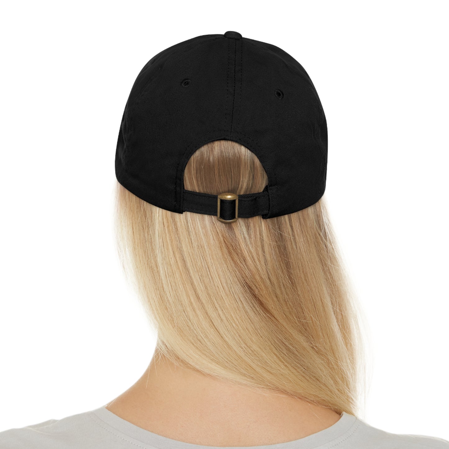 Baby Girl Fist Bumpin’ Since 2023 Hat with Leather Patch (Rectangle)