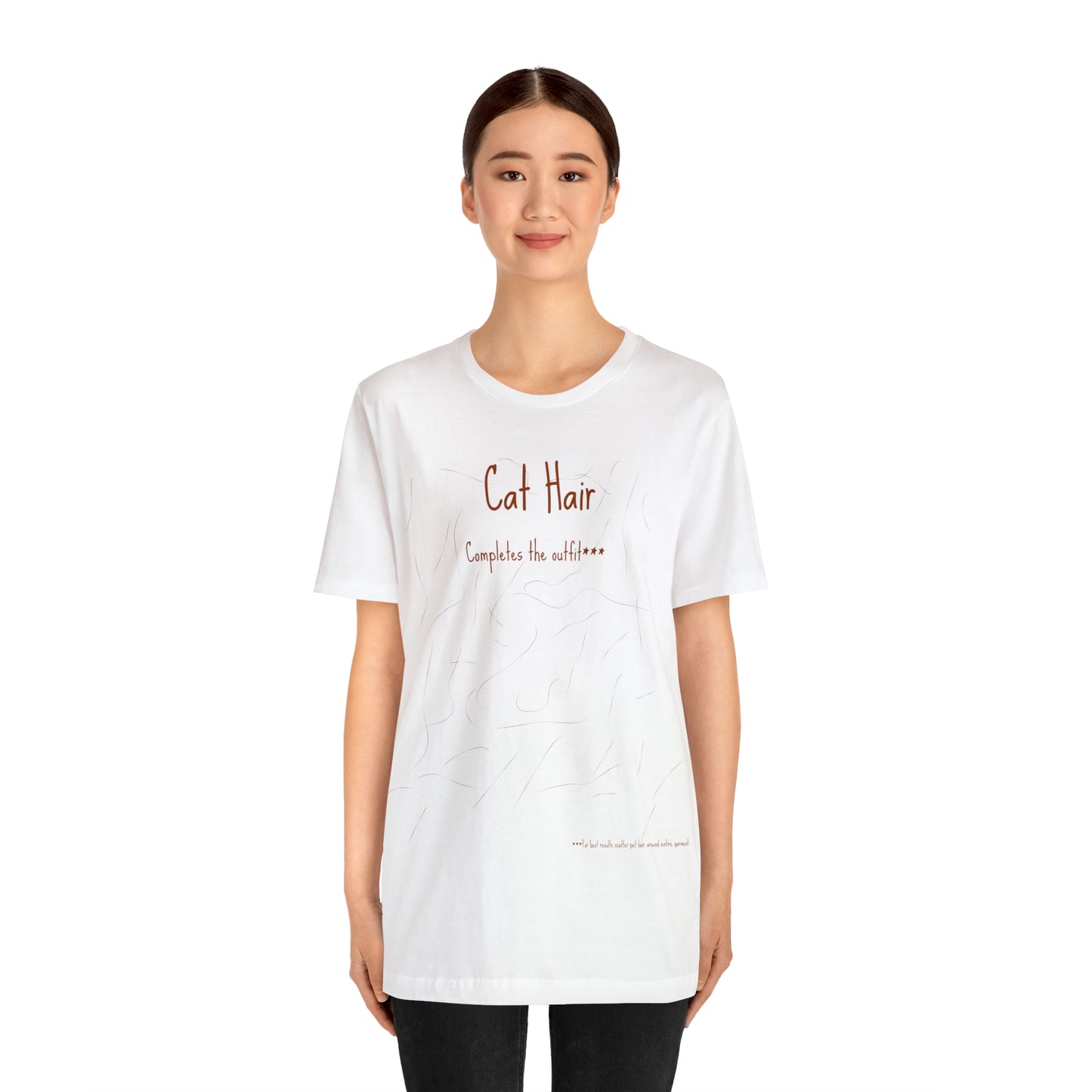 Rusty Cat Hair Completes The Outfit Unisex Jersey Short Sleeve Tee