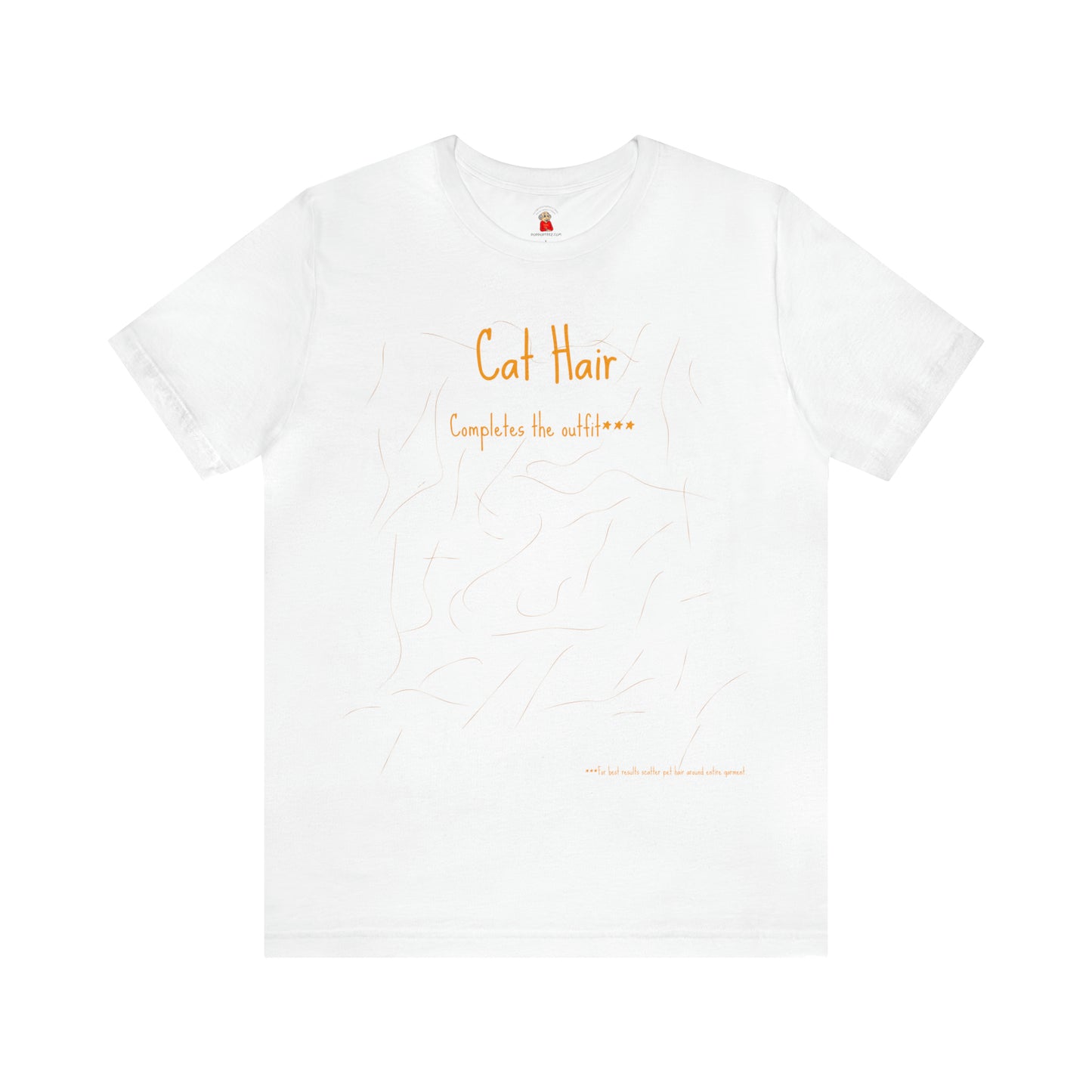 Gold Cat Hair Completes The Outfit Unisex Jersey Short Sleeve Tee