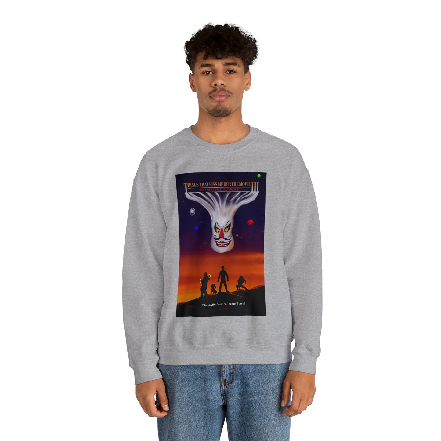 Dawn Of The Flat Earth: Part I Unisex Heavy Blend™ Crewneck Sweatshirt