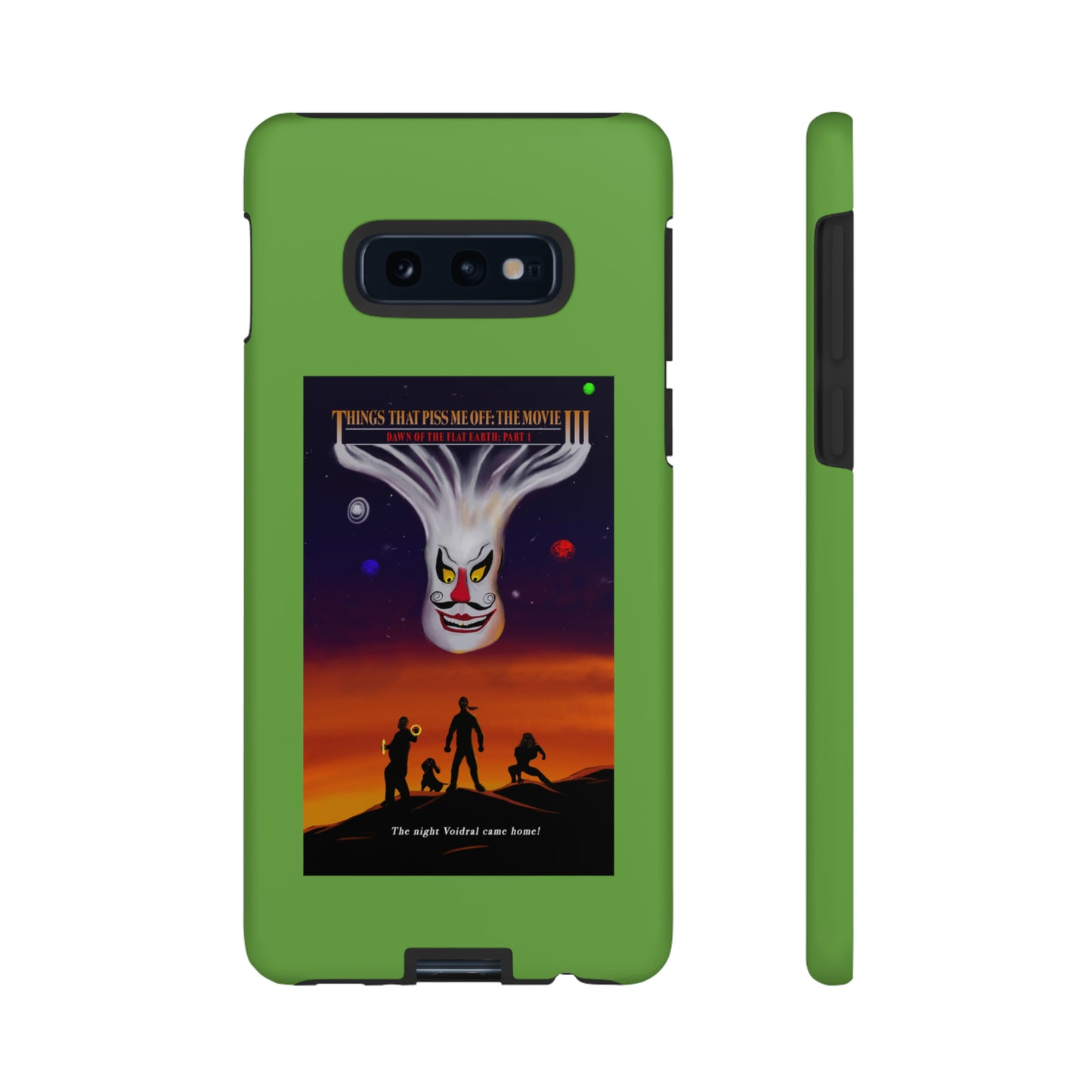 Dawn Of The Flat Earth: Part I Tough Phone Case (green)