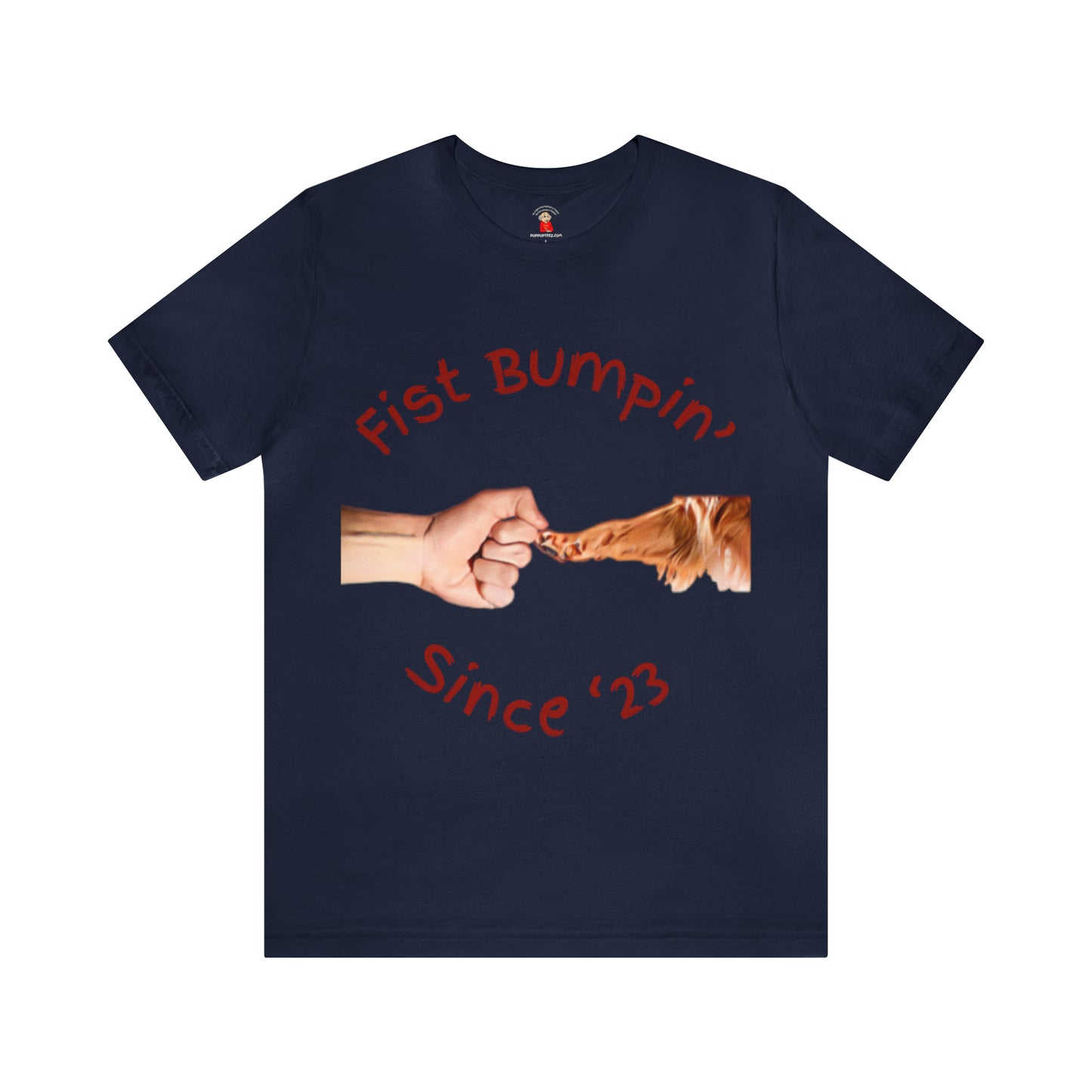 Fist Bumpin Since ‘23 Golden Retriever Paw Unisex Jersey Short Sleeve Tee