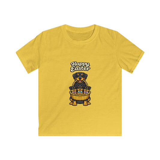Rottweiler Happy Easter — Youth Dog Lover Tee