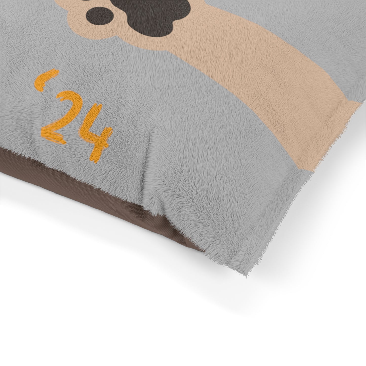 Tan Paw Fist Bumpin’ Since ‘24 Light Grey Pet Bed