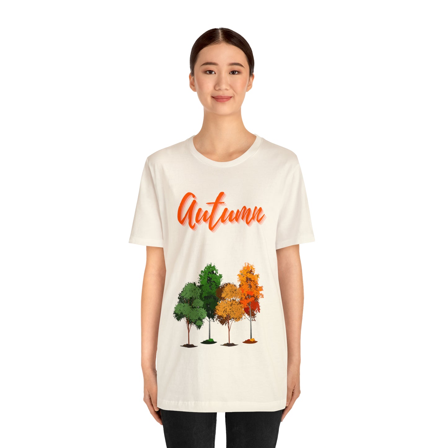 Autumn Trees Unisex Jersey Short Sleeve Tee