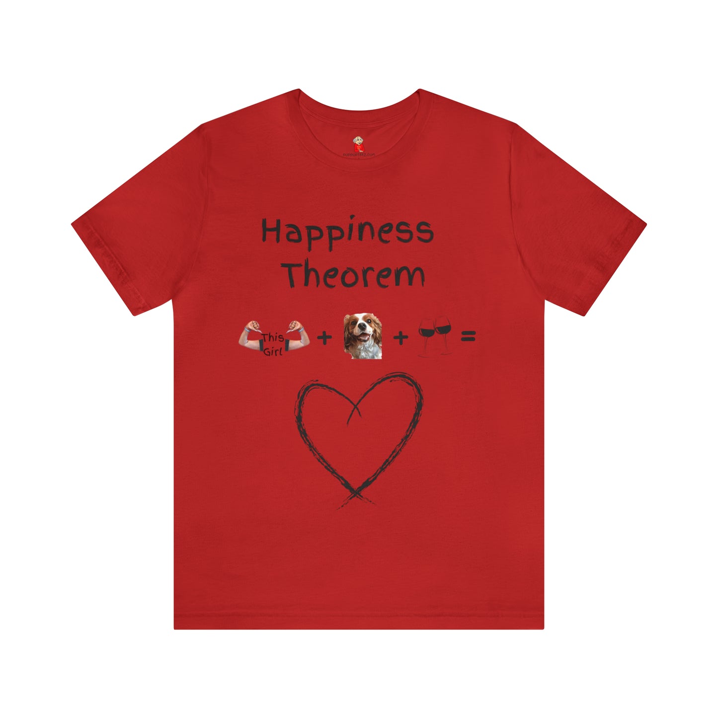 This Girl + Cavalier + Wine = Happiness Unisex Jersey Tee