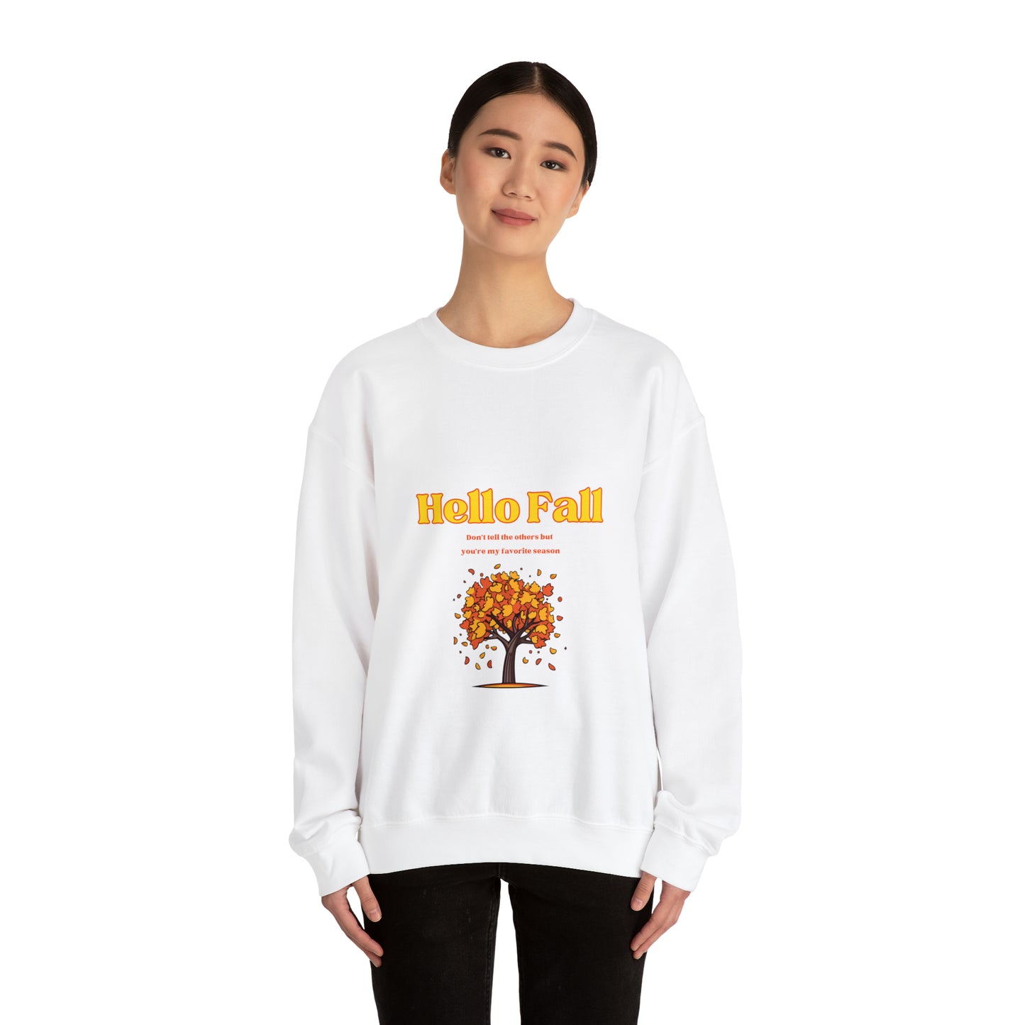 Hello Fall Unisex Heavy Blend™ Crewneck Sweatshirt