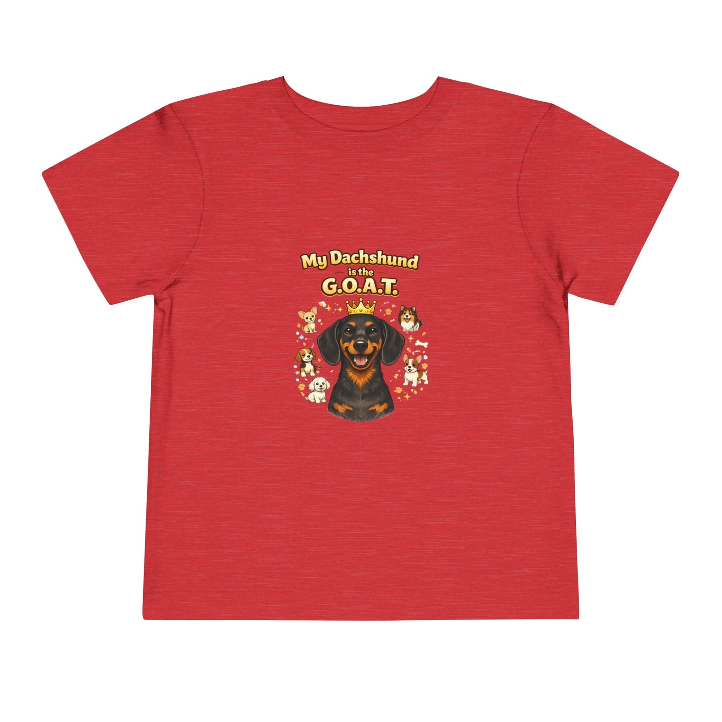 Let your toddler show their pride -- "My Dachshund is the G.O.A.T." – Toddler T-Shirt