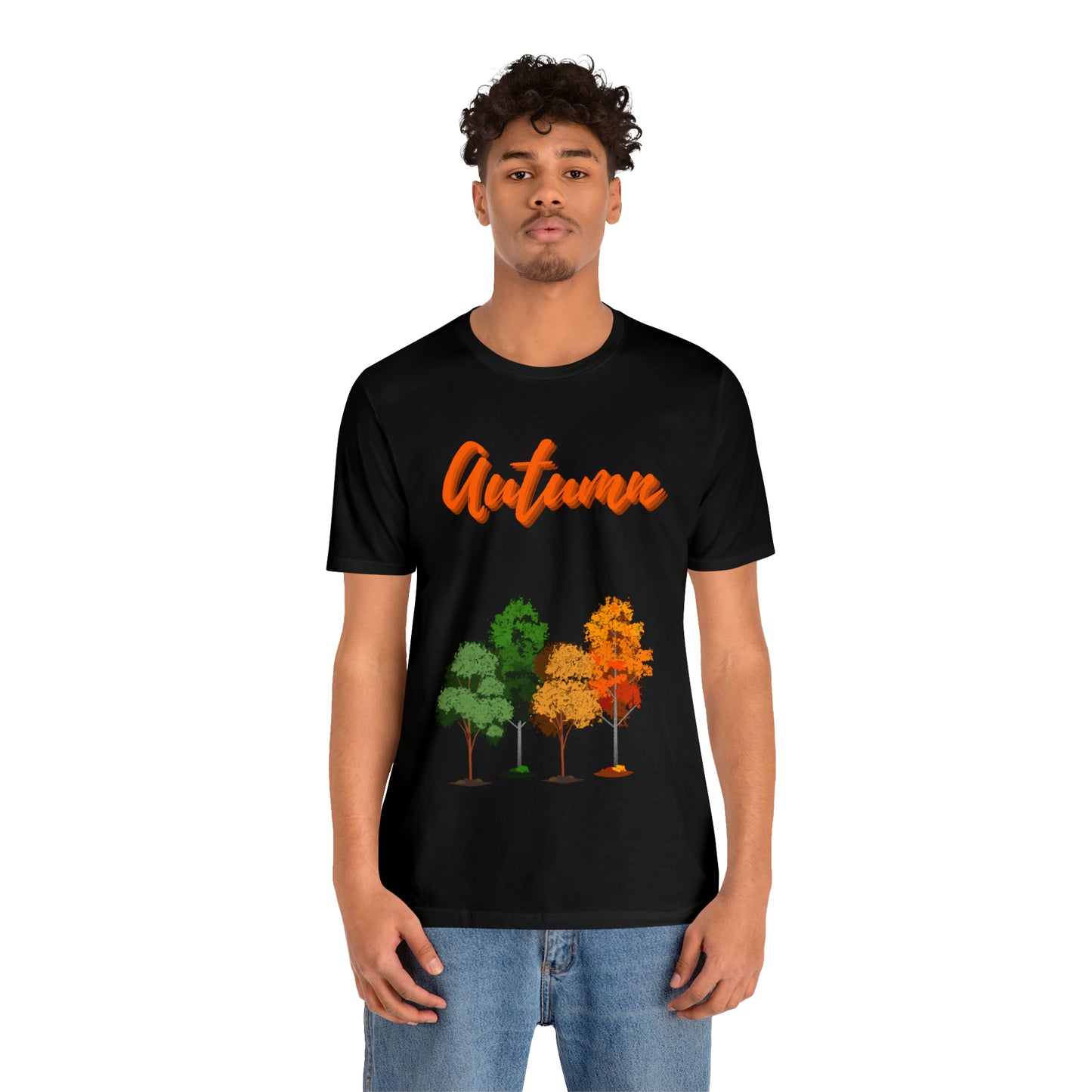 Autumn Trees Unisex Jersey Short Sleeve Tee