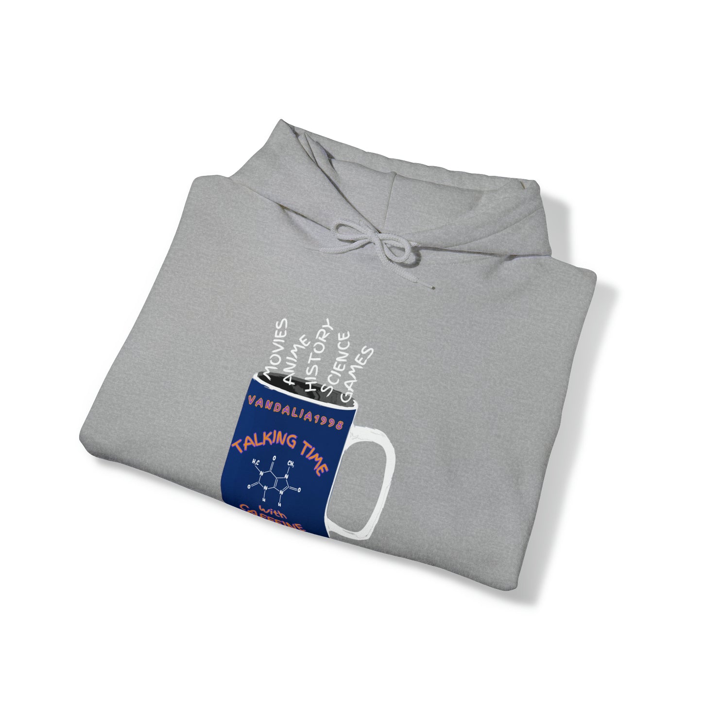 Talking Time With Caffeine Unisex Heavy Blend™ Hooded Sweatshirt