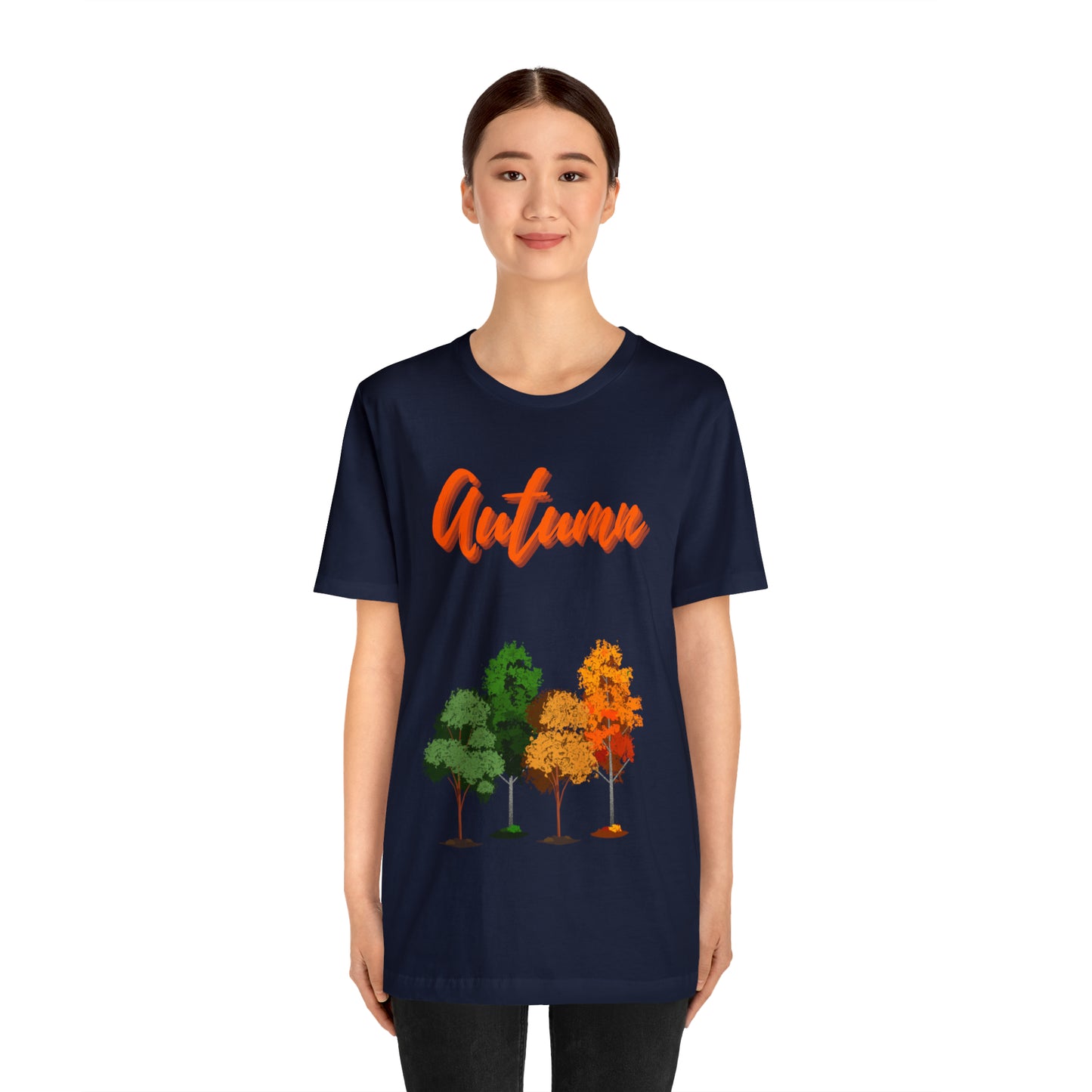 Autumn Trees Unisex Jersey Short Sleeve Tee