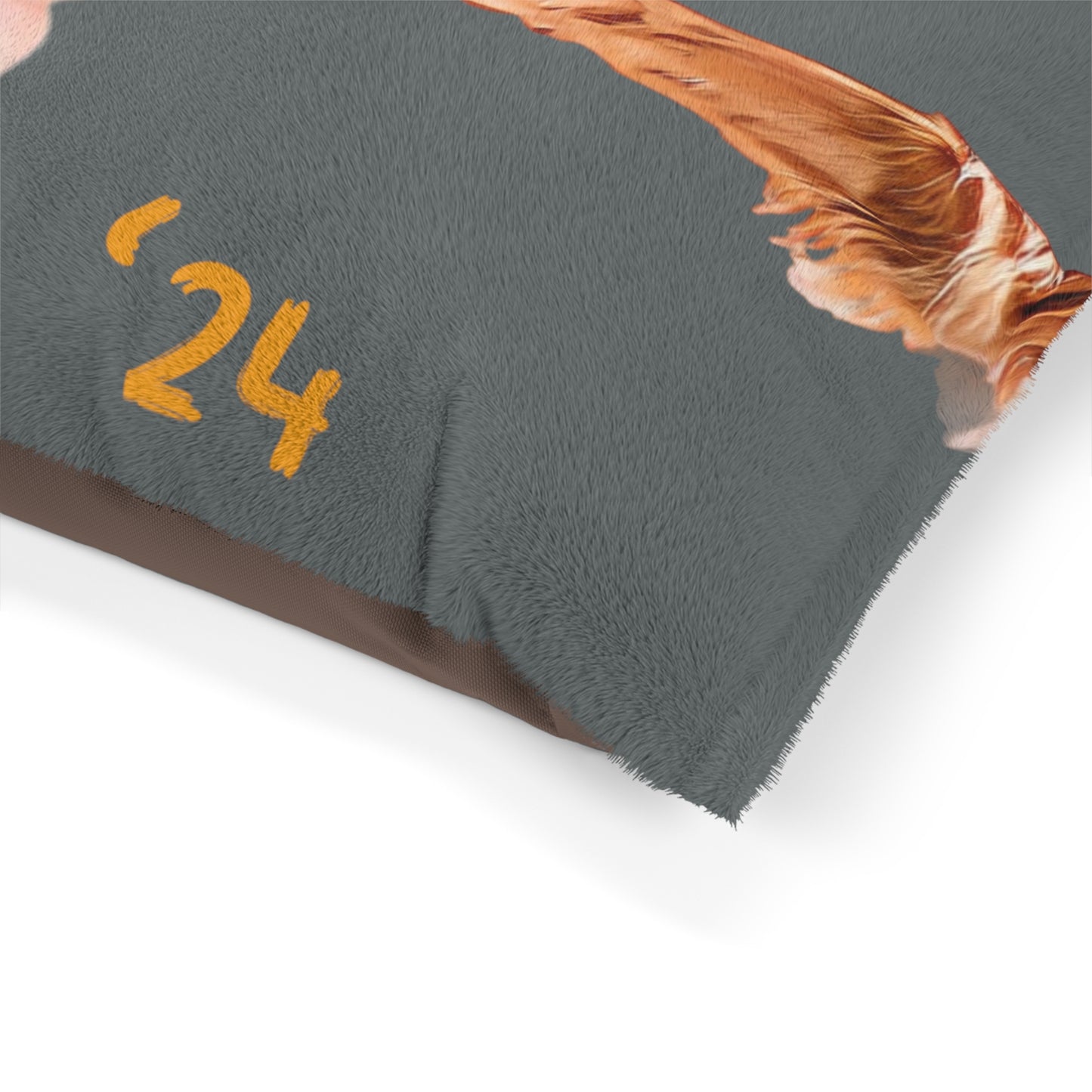 Golden Retriever Paw Fist Bumpin’ Since ‘24 Dark Grey Pet Bed