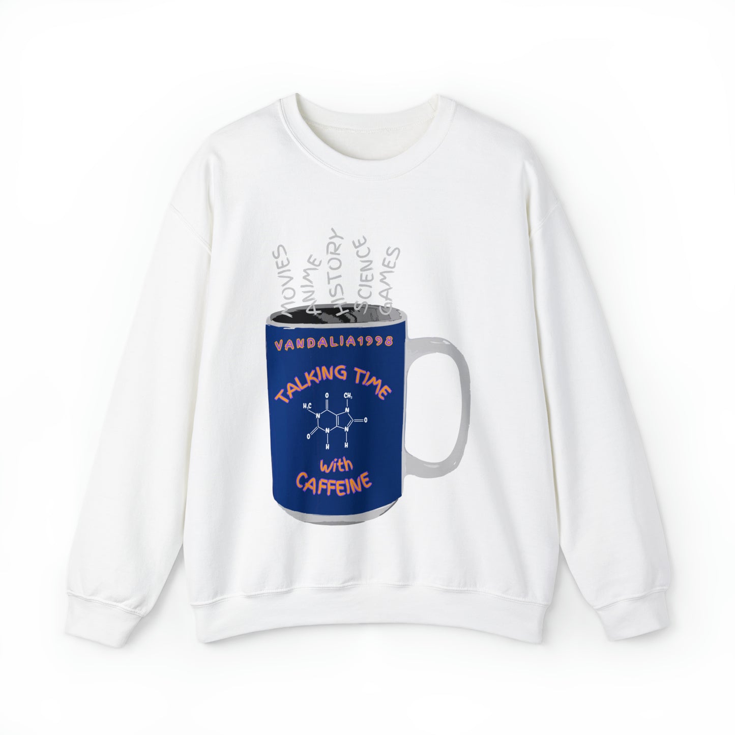 Talking Time With Caffeine Unisex Heavy Blend™ Crewneck Sweatshirt