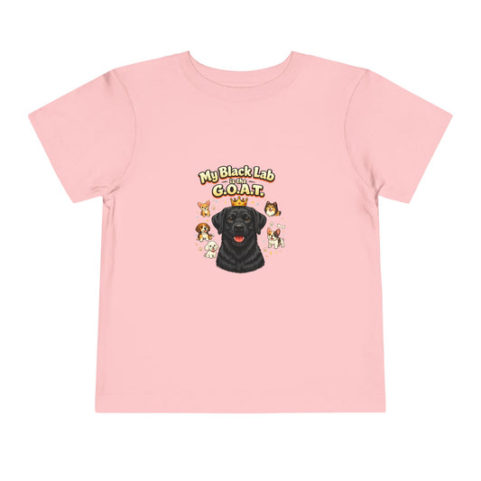 Let your toddler show their pride -- "My Black Lab is the G.O.A.T." – Toddler T-Shirt