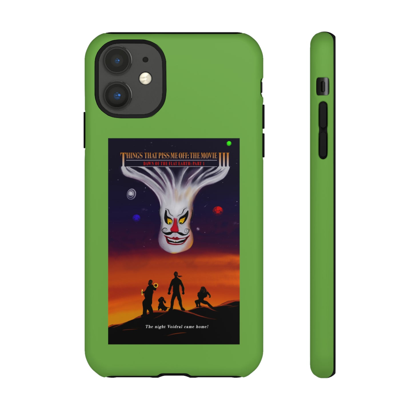 Dawn Of The Flat Earth: Part I Tough Phone Case (green)