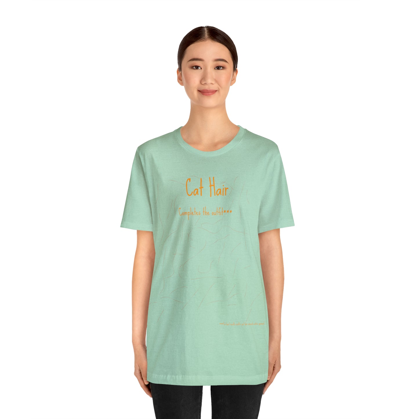 Gold Cat Hair Completes The Outfit Unisex Jersey Short Sleeve Tee