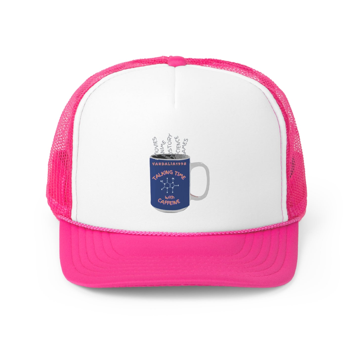 Talking Time With Caffeine Trucker Caps