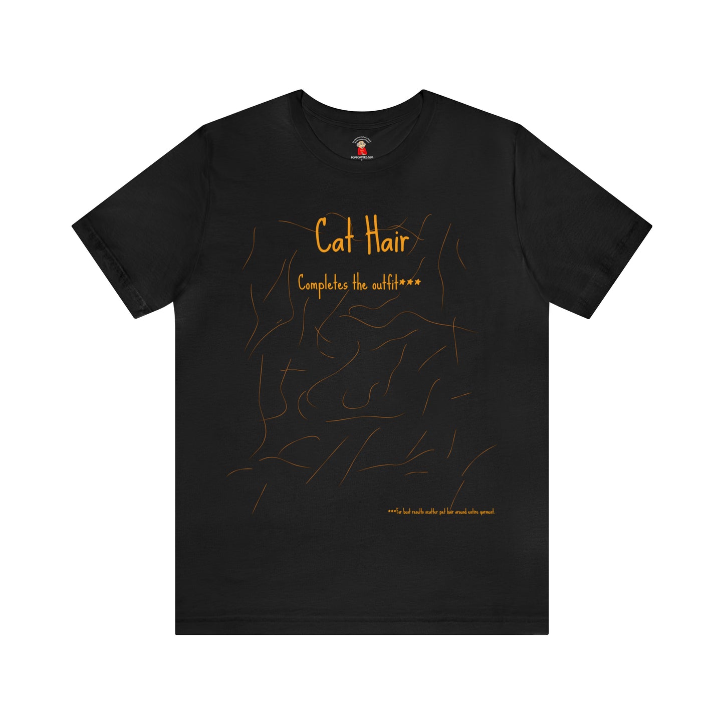 Gold Cat Hair Completes The Outfit Unisex Jersey Short Sleeve Tee