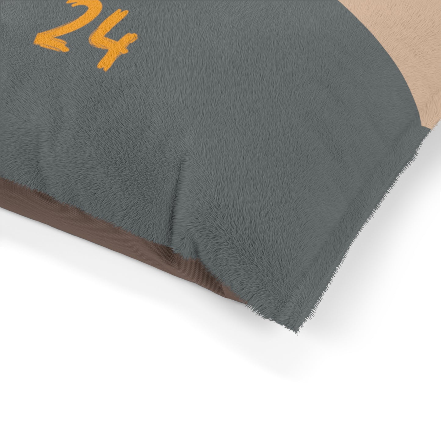 Tan Paw Fist Bumpin’ Since ‘24 Dark Grey Pet Bed