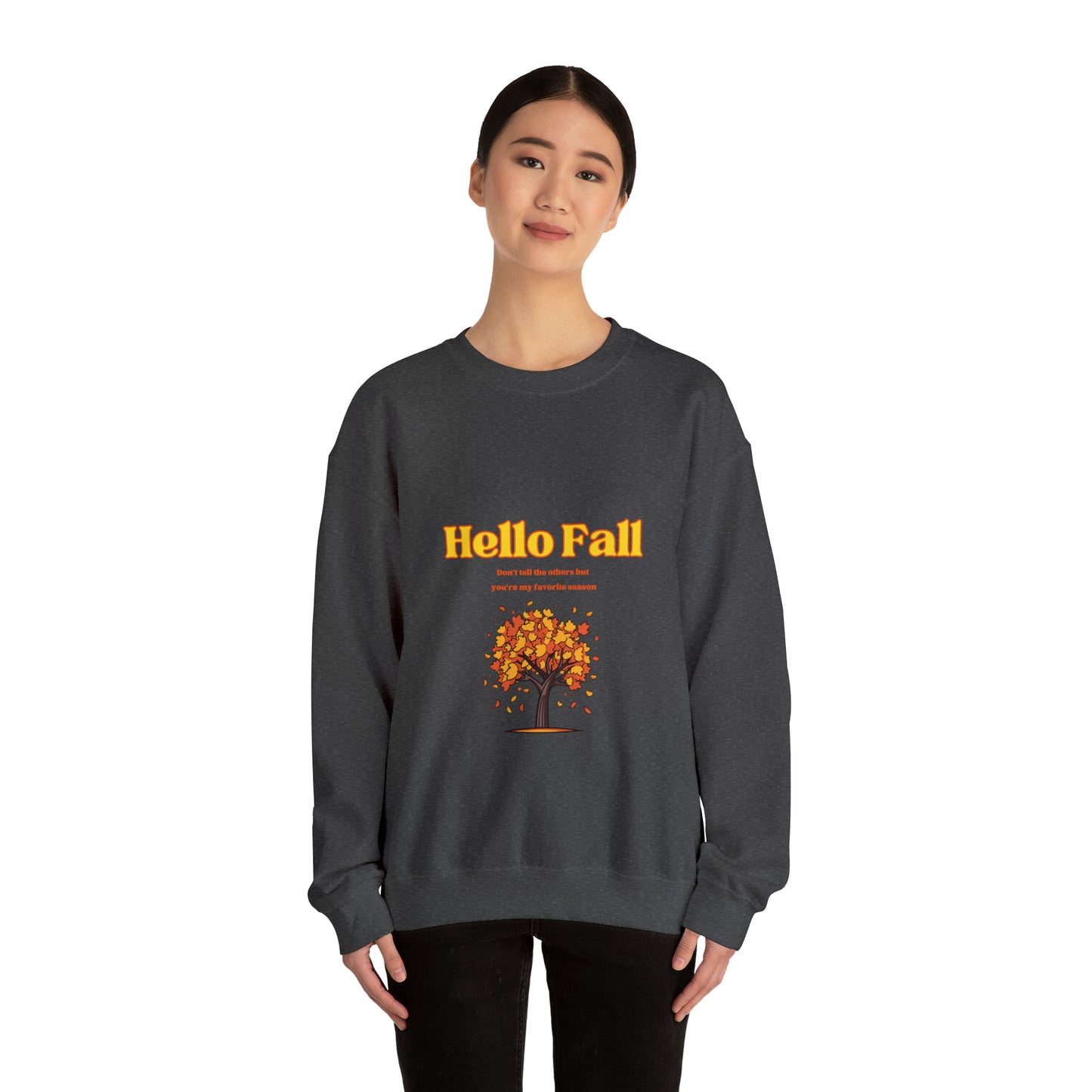 Hello Fall Unisex Heavy Blend™ Crewneck Sweatshirt