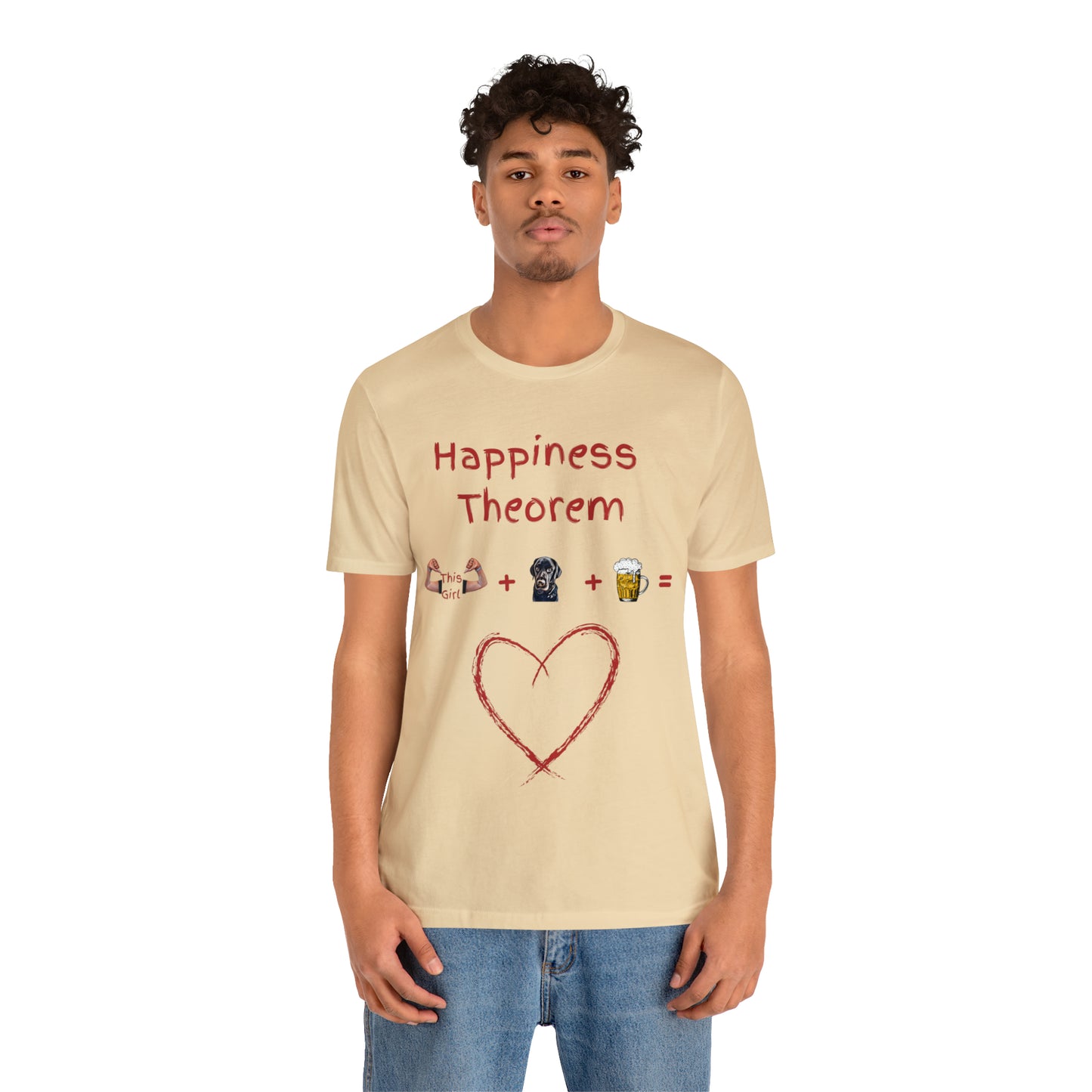 This Girl + Labrador + Beer = Happiness Unisex Jersey Tee