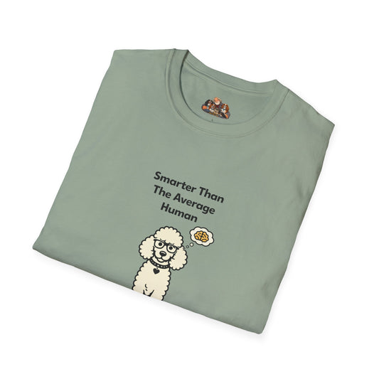 Smarter Than The Average Human — Soft-Color Minimalist Family Collection For Adult Dog Lovers