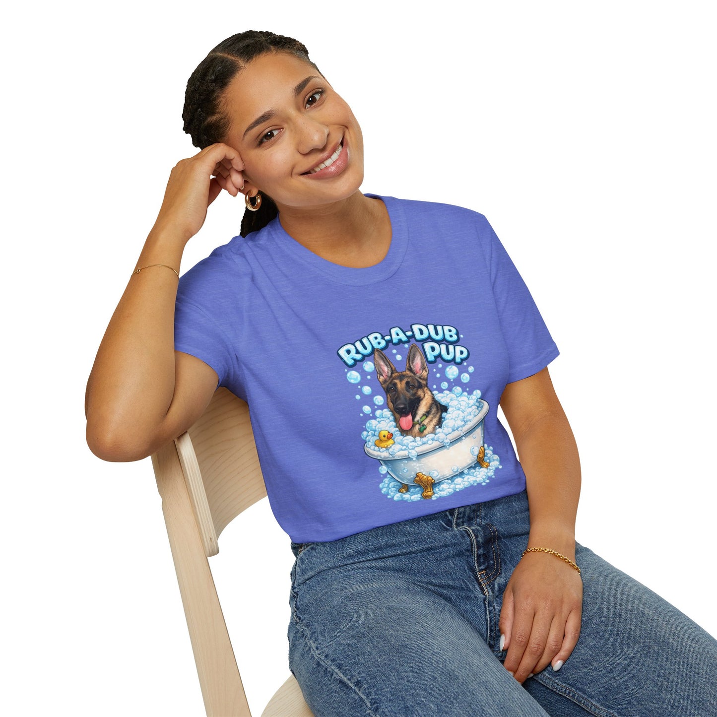 Rub-A-Dub Pup – Personalized Dog Spa T-Shirt – Paw Spa Days Remembered