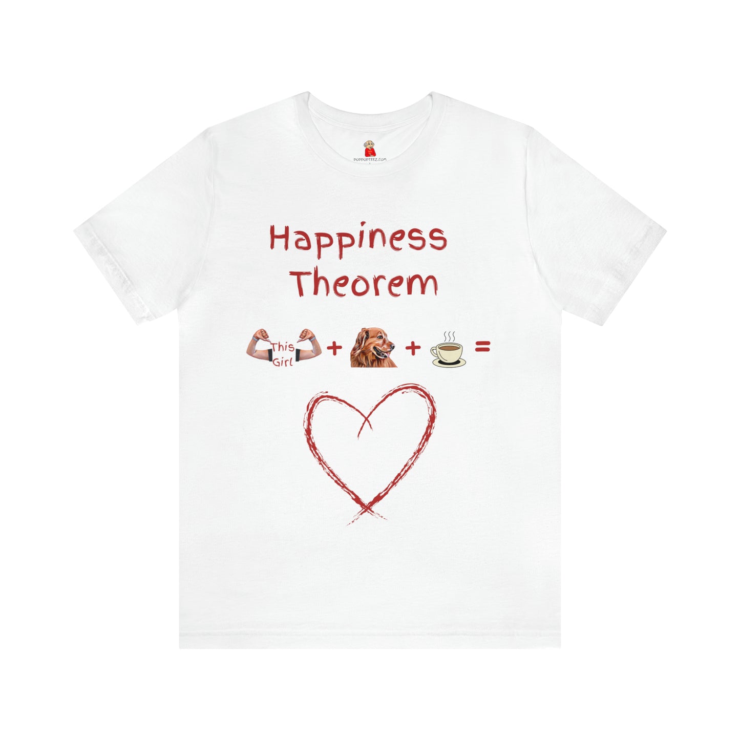 This Girl + Golden + Coffee = Happiness Unisex Jersey Tee