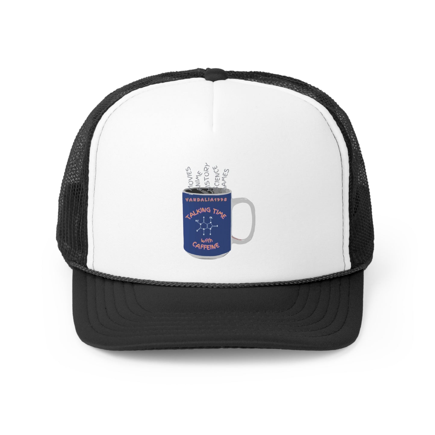 Talking Time With Caffeine Trucker Caps
