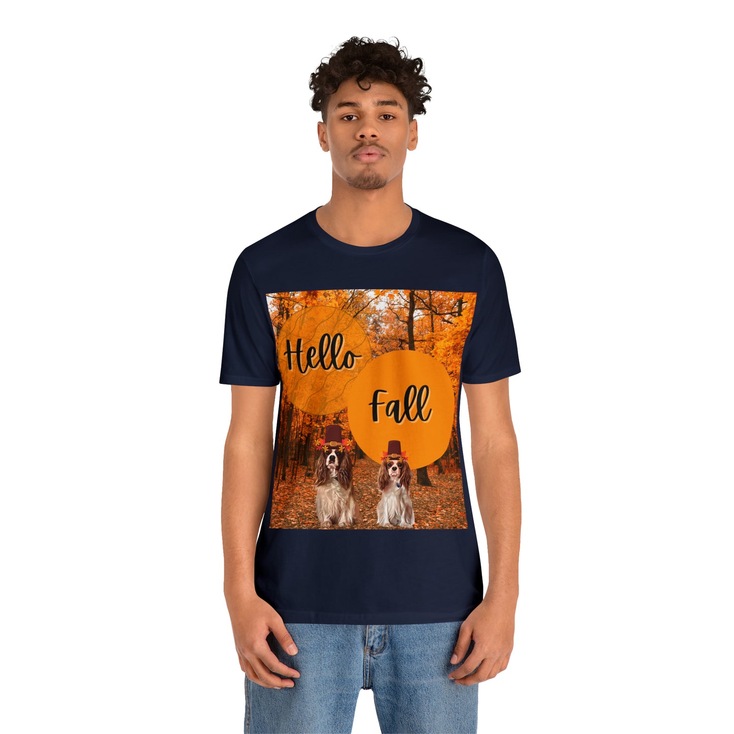 Barney and Opie Hello Fall Unisex Jersey Short Sleeve Tee