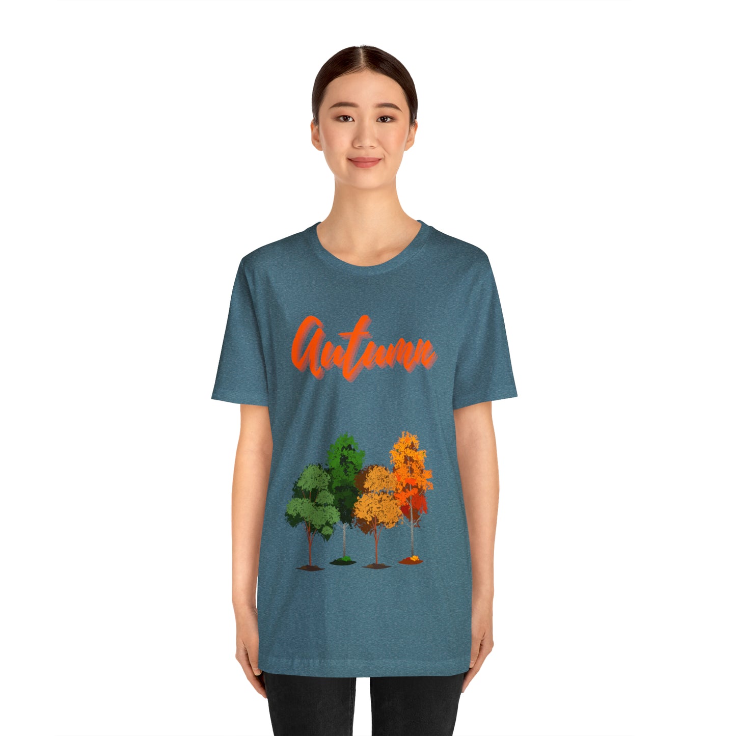 Autumn Trees Unisex Jersey Short Sleeve Tee