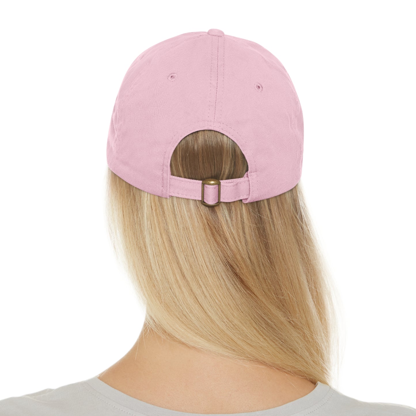 Baby Girl Fist Bumpin’ Since 2023 Hat with Leather Patch (Rectangle)