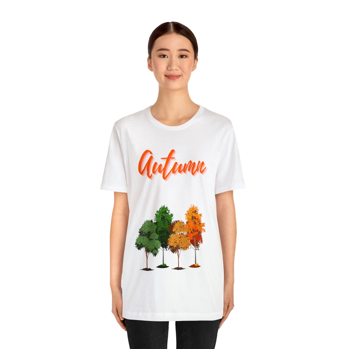Autumn Trees Unisex Jersey Short Sleeve Tee