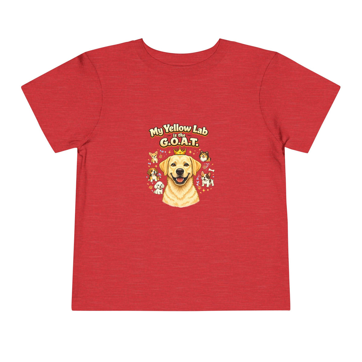 Let your toddler show their pride -- "My Yellow Lab is the G.O.A.T." – Toddler T-Shirt