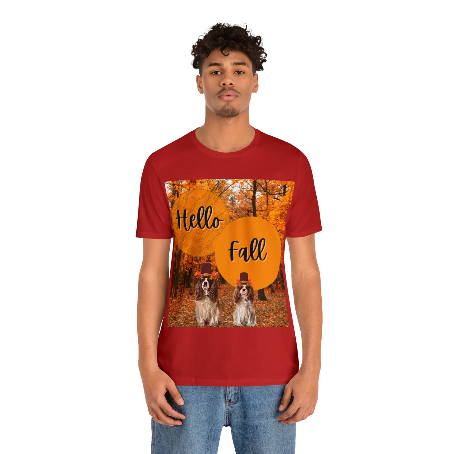 Barney and Opie Hello Fall Unisex Jersey Short Sleeve Tee