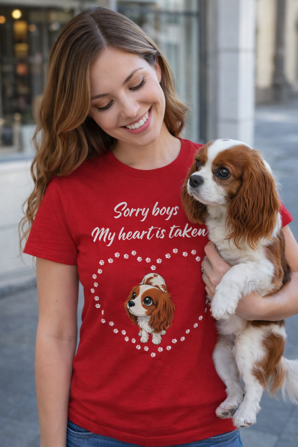 Sorry Boys, My Heart Is Taken – Personalized Pet 'Photo' Valentine T-Shirt (Free Shipping)
