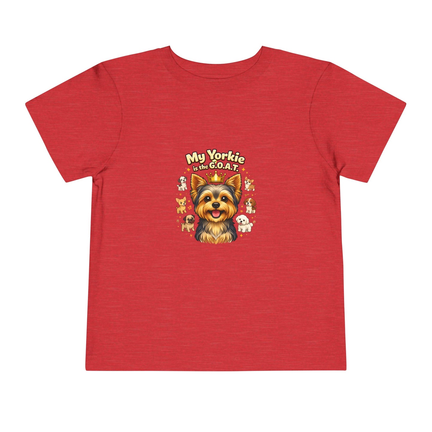 Let your toddler show their pride -- "My Yorkie is the G.O.A.T." – Toddler T-Shirt