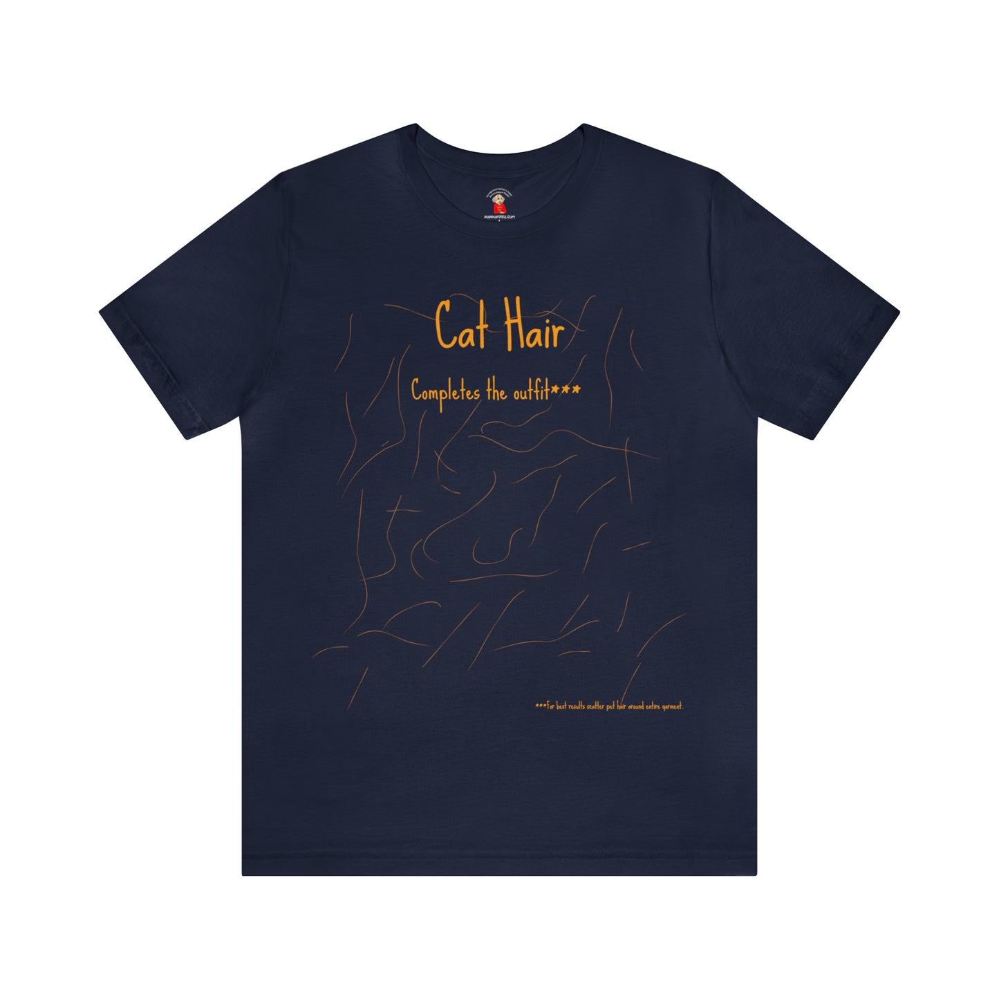 Gold Cat Hair Completes The Outfit Unisex Jersey Short Sleeve Tee