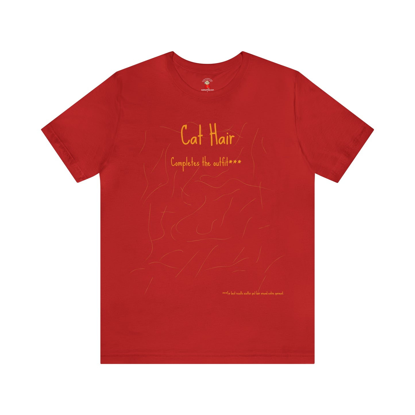 Gold Cat Hair Completes The Outfit Unisex Jersey Short Sleeve Tee