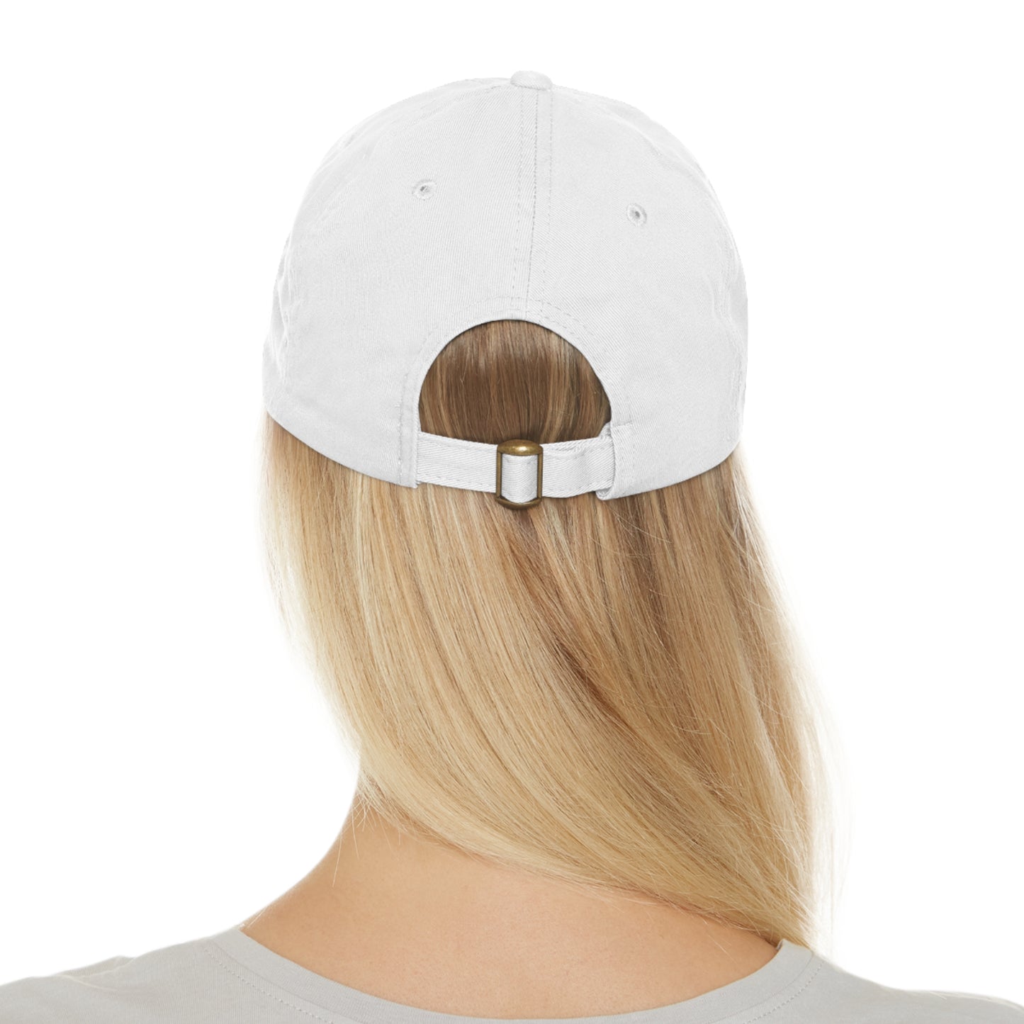 Baby Girl Fist Bumpin’ Since 2023 Hat with Leather Patch (Rectangle)