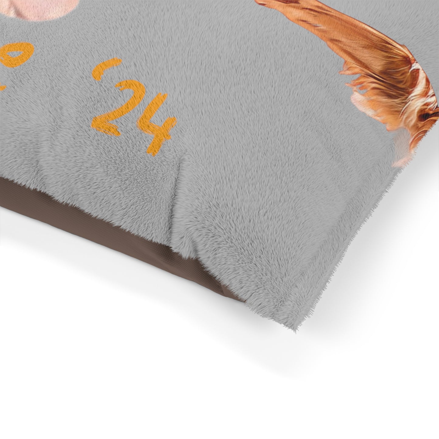 Golden Retriever Fist Bumpin’ Since ‘24 Light Grey Pet Bed