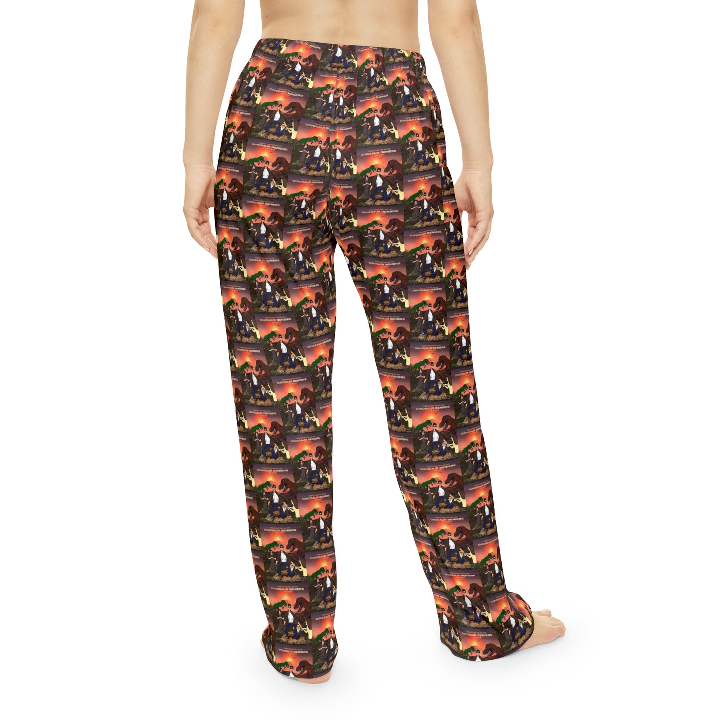 Dinosaur Deniers:The Movie Women's Pajama Pants (AOP)