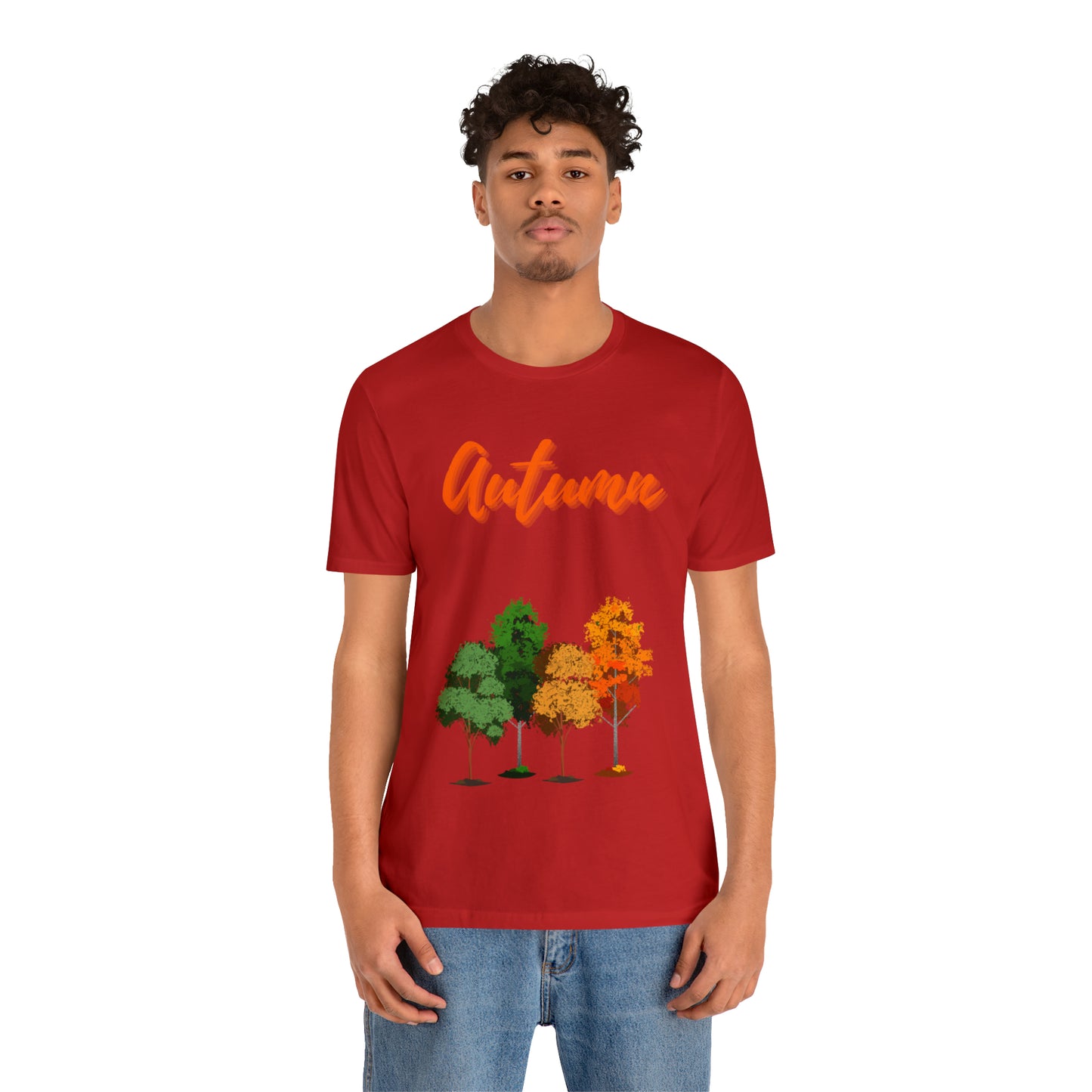 Autumn Trees Unisex Jersey Short Sleeve Tee
