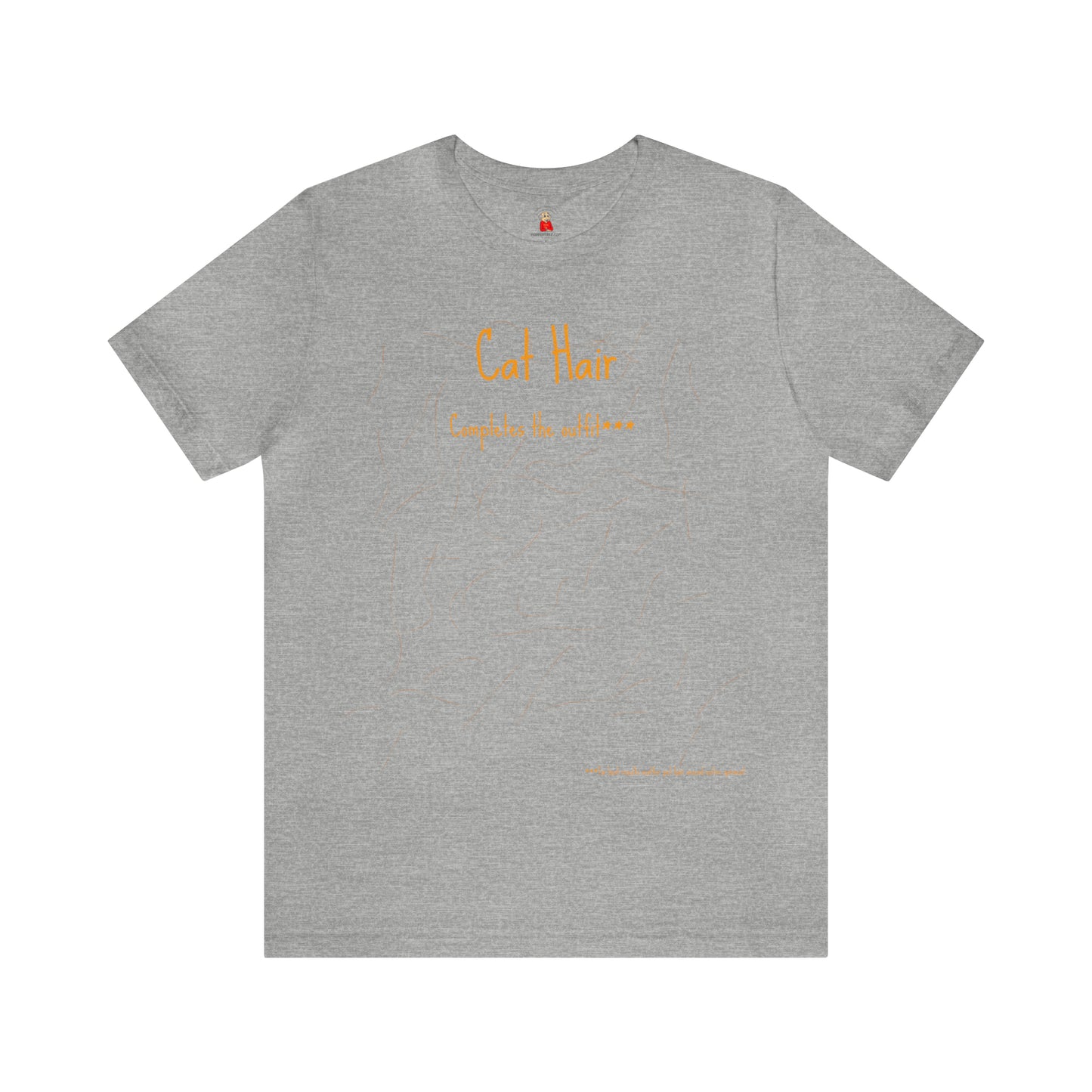 Gold Cat Hair Completes The Outfit Unisex Jersey Short Sleeve Tee