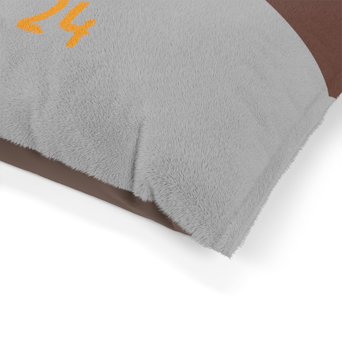 Chocolate Brown Paw Fist Bumpin’ Since ‘24 Light Grey Pet Bed